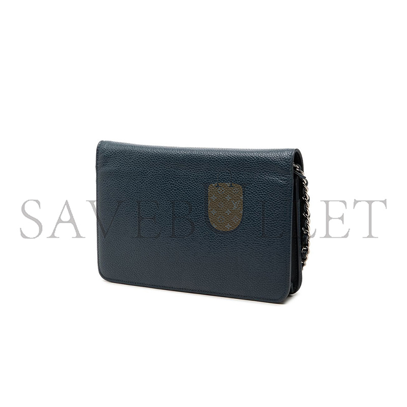CHANEL CAVIAR TIMELESS WALLET ON CHAIN (19*12.5*3.5cm)